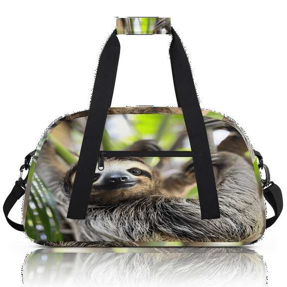 Herdesigns Sports Duffle Bags Travel Duffle Bag Gym Bag Sloth Funny Animal Weekender Travel Bag Waterproof Overnight Bag Carry On Travel Tote Bag Dance Bags