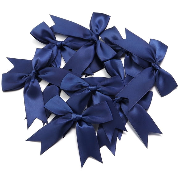 PEIBang 20Pcs Twist Tie Bows Satin Ribbon Bow,Craft Bows for Gift Wrapping Treat Bags,Gift Wrap Bow for Wedding Bridal Shower Brithday Party Decorations