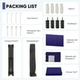 thumbnail image 3 of Ainfox 10x10 Pop up Canopy Tent with One Push Setup and Sidewalls,Instant Outdoor Shade Gazebos with Weighted Sandbags, Navy Blue, 3 of 8