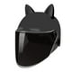 thumbnail image 1 of Cascos de moto Casco de bicicleta Lindo visera solar extraíble Moto ligera Negro Cola Cascos de moto, 1 of 8