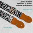 thumbnail image 4 of AODSK Cotton Embroidery Guitar Strap 2" Adjustable for Acoustic Electric Bass Ukulele with Picks Guitarists  Gift, 4 of 6