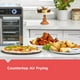 thumbnail image 5 of BLACK+DECKER Crisp 'N Bake Air Freyer Combo tostador, horno de convección de encimera 12 en 1 cocina comida rápidamente, se adapta a una pizza entera o 6 rebanadas tostadas, puertas francesas con, 5 of 5