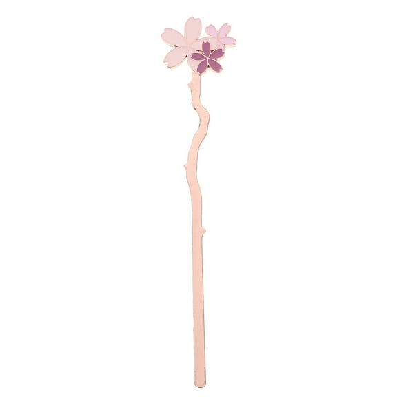 GOOHOCHY Cherry Blossom Bookmark for Book Lovers Cute Floral Metal Page Marker Pink Reading Accessory 3.5 x 0.5 inches