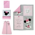 Disney Baby Minnie Mouse Pink 4Piece Nursery Crib Bedding Set by Lambs