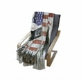 thumbnail image 4 of American Flag Soft Flannel Fleece Throw Blanket, NYC Collage with Famous Monuments Wall Street and Manhattan Urban Display, Cozy Plush for Indoor and Outdoor Use, 60" x 80", Multicolor, by Ambesonne, 4 of 6