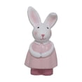 thumbnail image 2 of Aufmer Cute Mini Resin Bunny Figurine Easter Rabbit Statue Decorative Ornament For Tabletop Shelf Mantel Home Centerpiece Spring Holiday Party Favors Resin, Pink, 2 of 6