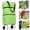 Green, variant on GYDEK Folding Shopping Cart,Trolley Bag with Wheels,Folding Shopping Zipper Oxford Cloth Bag for Groceries with Wheels Bracket and Removable Bag Blue
