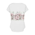 thumbnail image 6 of Fesfesfes T Shirts for Women's V-Neck Fashion Casual Short Sleeve Spring And Summer Top Women's T-Shirts L(US:8), 6 of 6