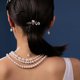 thumbnail image 5 of GOOHOCHY 2 pinzas para el pelo con forma de rosa, bonitos accesorios con diamantes de imitación para fiestas, bodas y eventos elegantes. Adornos para el pelo para mujeres y niñas., 5 of 8