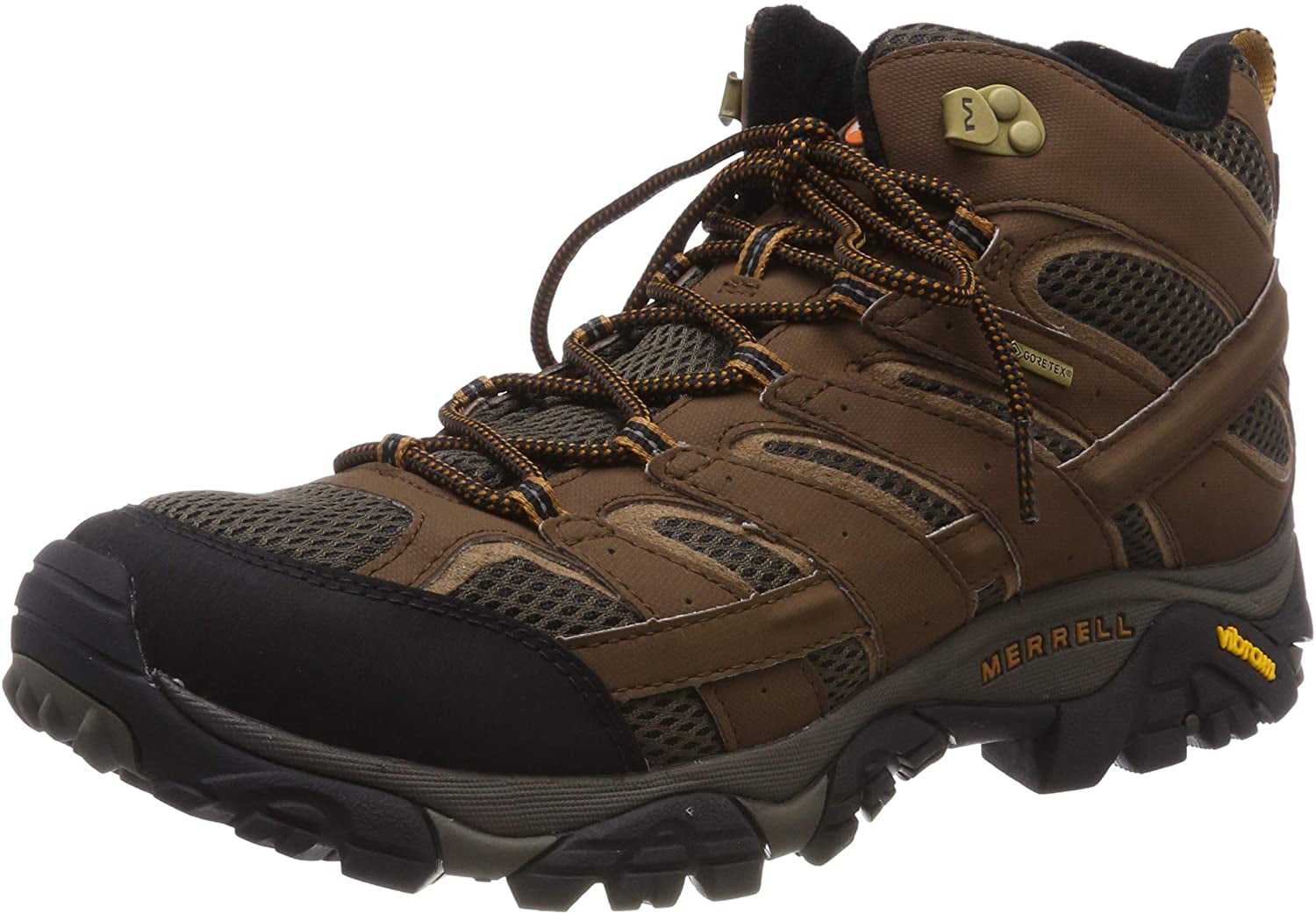 Brown Mens Merrell Moab 2 Mid Gore-tex Mens Walking Boots 