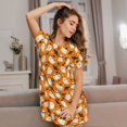 thumbnail image 3 of Hirioo Cute Ghosts for Women’s Nightdress Comfortable Short Sleeve Nightwear Casual Sleep Dress, 3 of 6