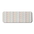 thumbnail image 1 of Birds Computer Mouse Pad, Flying Blue Pigeons Carrying Tiny Flower on the Beak Among Lillies Tulips and Roses, Rectangle Non-Slip Rubber Mousepad Large, 31" x 12", Multicolor, by Ambesonne, 1 of 2
