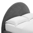 thumbnail image 6 of Modway Resort Upholstered Fabric Arched Round Full Platform Bed in Heathered Weave Slate, 6 of 9