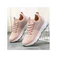 thumbnail image 4 of Daeful Espadrilles pour Femmes Entraînement Entraînement Physique Course Chaussure de Marche Tige en Tricot Confort Chaussures Athlétiques Rose 5.5, 4 of 5