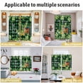 thumbnail image 5 of St. Patrick's Day Kitchen Curtains Window Panels, Shamrocks Green Boots Bools Farm Plaid Insulated Window Treatment Curtain, Grommet Curtains for Bedroom/Living Room/Bathroom, 2 Piece 52"Wx45"L, 5 of 8