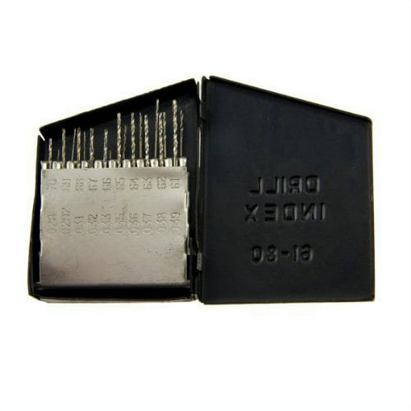 SE - Drill Set - Twist, 61-80 Metal Box, 20 Pc - 826HDM