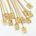 thumbnail image 5 of The magician Tarot card pendant - Gold plated Tarot necklace, 5 of 5
