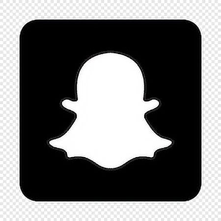 Snapchat Logo Vinyl Decal - 6 Inch White