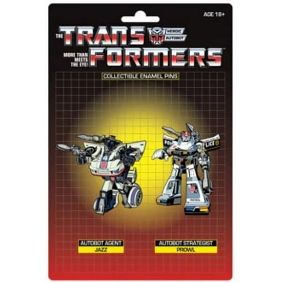 Icon Heroes - Transformers - Jazz & Prowler Retro Pin Set (Net)