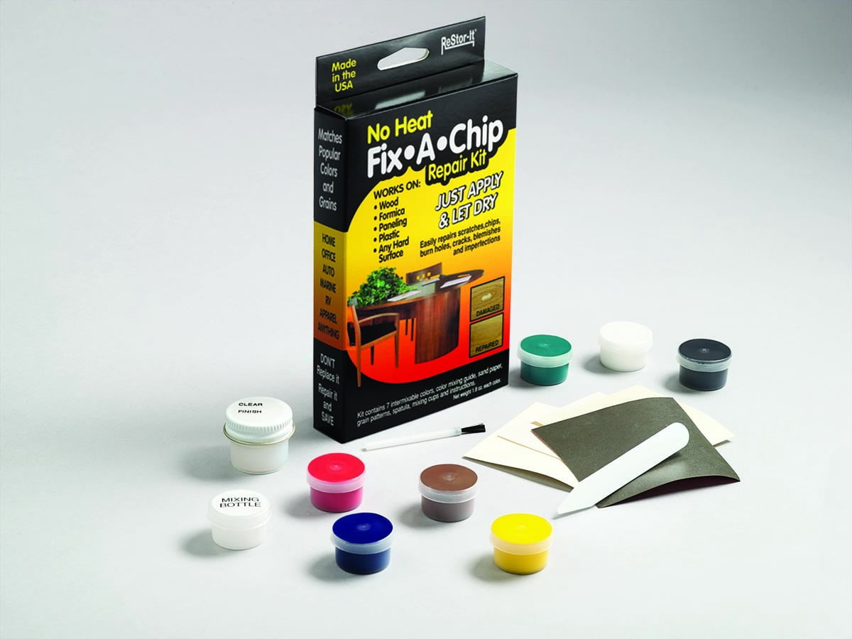 New No Heat ReStor-It Fix A Chip Repair Kit Just Apply and Let Dry 
