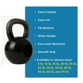 thumbnail image 6 of Vinyl Coated Kettlebell Weights: Your Ultimate Fitness Companion for Full-Body Workouts, Strength Training, and Core Conditioning, Men and Women (45lb), 6 of 7