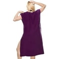 thumbnail image 3 of HAPPY BAY Women's Beachwear Summer Swim Beach Dress Cover ups for Swimwear Women Short Front Tie Swimsuit Coverups for Women XL-XXL Violet_AC118, 3 of 5