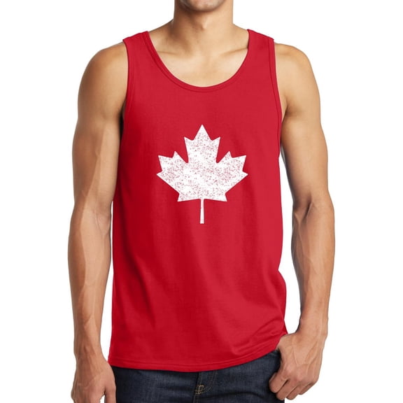 Canada Maple Leaf Flag Tank Top Canadian Day Sleeveless Muscle Shirt