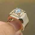 thumbnail image 2 of K-KED Elegant Yellow Gold Filled Rings Cubic Zirconia Women Delicate Jewelry Gifts Size 6-11-10-#7, 2 of 6