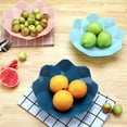 thumbnail image 4 of Joernso Fruit Bowl Stackable Multifunctional Plastic Reusable Salad Snack Dish Plate for Kitchen, 4 of 8