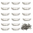 thumbnail image 1 of 16 Sets Stainless Steel Triangle Corner Brace Corner Brackets Multifunction Angle Brackets, 1 of 8