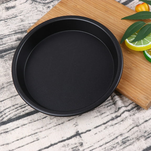 SOPOTUTU Nonstick Baking Mold Set Aluminum Alloy for Home Baking 3Pcs Black