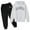 White, variant on Tracksuit Athletic Sweatsuits Sets,2PC Long Sleeve Printed Tracksuit Hoodie and Active Jogger Pants Fall Clothes Girl Clothes 4-5 Years