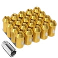 thumbnail image 1 of J2 Engineering LN-T7-019-15-GD J2 Engineering 7075 -T6 Forged Aluminum M12 x 1.5 20Pcs 45mm Open -End Lug Nut w/ Adapter Gold, 1 of 6