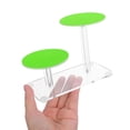BESTYASH Green Acrylic Display Riser 2 Tier Round Jewelry Stand with ...