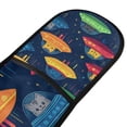 thumbnail image 4 of Yayeee Double Oven Mitt Kitchen Heat Resistant Baking 35" x7" Quilted Glove, Rainbow Space Cat, 4 of 6