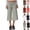 Gray, variant on UDAUDU Womens Fold Over Gaucho Pants Low Rise Wide Leg Capris for Women Flowy Going Out Yoga Bottoms Wide Leg Capri Pants Navy L