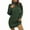 Army Green, variant on Ahuyic Womens Summer Casual Dress,Womens Plus Size Dress,Womens Winter Casual Buttoned High Collar Long Sleeve Bottoming Sweater Dress,Pink,S