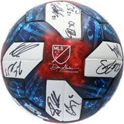 Angle View: Real Salt Lake Autographed Match-Used Soccer Ball from the 2019 MLS Season with 24 Signatures - Fanatics Authentic Certified