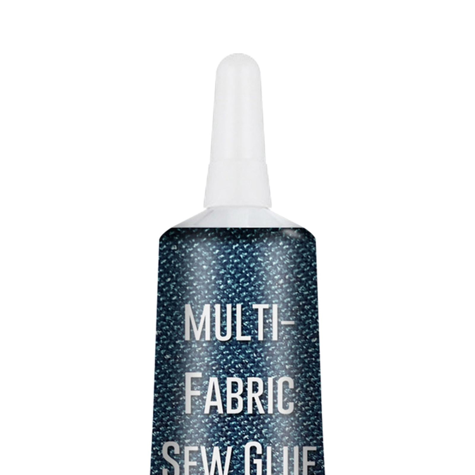 1.7oz Fabric Glue, No Irritation Multipurpose Sew Glue Liquid, DIY Hemming Fusion for Textile Leather Clothing Repair