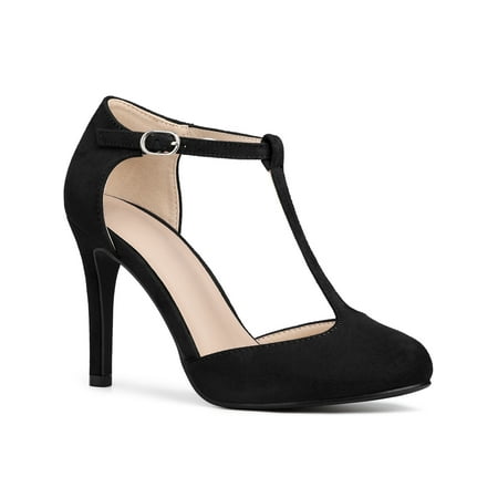 

Perphy Mary Jane Stiletto Heels T-Strap Dress Pumps for Women