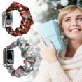 thumbnail image 4 of Minnieouse Banda de reloj Tema navideño Reloj de Reemplazo de correa de tela transpirable para , 38 mm, Tipo 3 38 mm 3 2Conjunto, 4 of 6