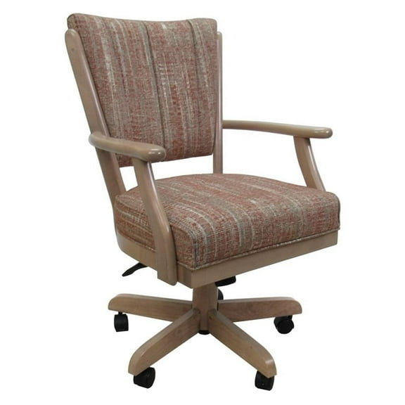 Classic Caster Solid Wood Dining Chair - Watusi Madder - White Wash