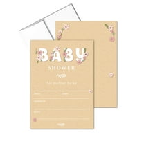 Baby Shower Invite - 25 Invites & Envelopes - Gender Neutral - B15205