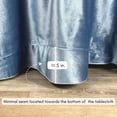 thumbnail image 3 of 120 Inch Round Velvet Tablecloth - Dusty Blue, Wedding Linen Tablecloth, 3 of 5