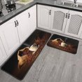 thumbnail image 2 of Coffee Kitchen Decor Rugs Set Set of 2, Farmhouse Style Home Indoor Kitchen Rugs and Mats Non Skid Washable 17x47+17x30 Inches, 2 of 7