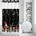 thumbnail image 2 of No Hook Shower Curtain, Mushroom Shower Curtains for Bathroom with See Through Top Window, Botanical Watercolor Gnomes Butterfly Leaf Plant Waterproof & Washable Bath Curtain Stand Up Stall 36"x72", 2 of 9