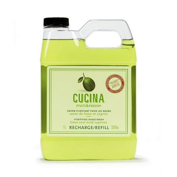 Cucina Lime Zest and Cypress 33.8 oz Purifying Hand Wash Refill