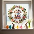 thumbnail image 5 of Hometravel Easter Bunny Egg Butterfly Window Clings, Removable Electrostatic Stickers for Holiday Decor, Festive Spring Window Decals for Glass, Colorful Cling Film for Home and Party, 5 of 6