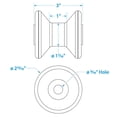 thumbnail image 5 of Seachoice 56560 Non-Marking TP Yellow Rubber V-Bow Stop With 1/2" Id, 5 of 5
