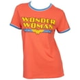 thumbnail image 1 of Wonder Woman Classic Logo Ringer T-Shirt-3XLarge, 1 of 2